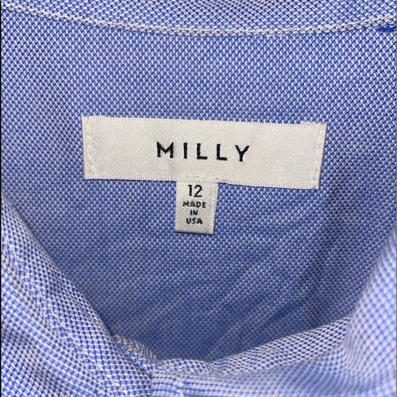 Milly Denim Long Sleeve Dress With Removable Belt - Picture 3 of 3